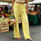Women's Casual Wide-Leg Drawstring Pants