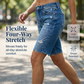 👖 LIMITED-TIME 50% OFF! ✨ Women's Casual Distressed Denim Bermuda Shorts – 4-Way Stretch, Raw Hem, Vintage Vibes 🌿