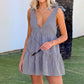 👗50% OFF!✨Women's Soft Casual V-Neck Mini Dress – Deep V, Open Back, A-Line Shape 🌸
