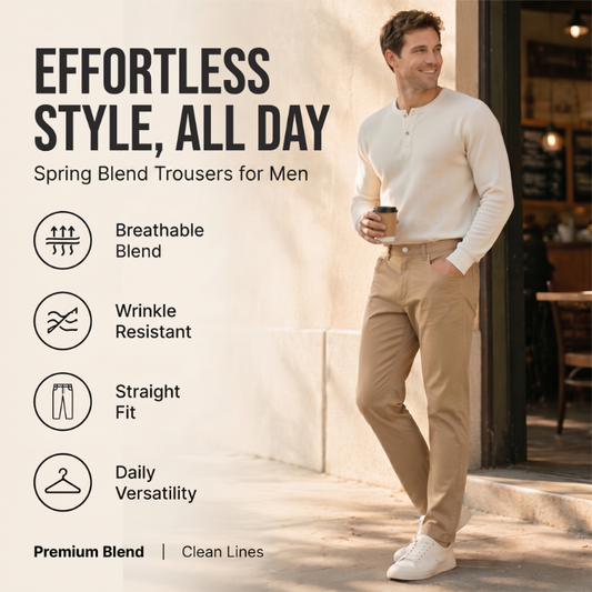 Men's Casual Straight-Leg Pants