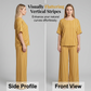 💛Women’s Striped 2-Piece Set Top & Wide Leg Pants