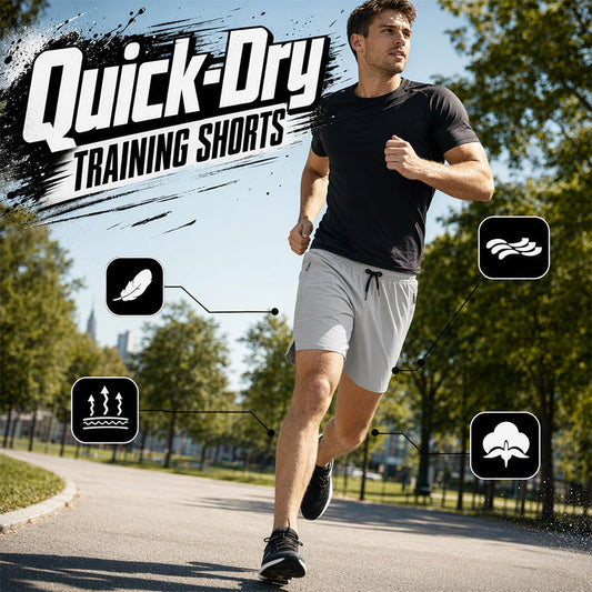 🩳Men's Quick Dry Sports Shorts with Zipper Pockets🏃‍♂️
