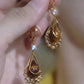 Women's Gold-Plated Teardrop Earrings