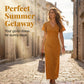 Women's V-Neck Polka Dot Maxi Dress