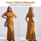 Women's V-Neck Polka Dot Maxi Dress