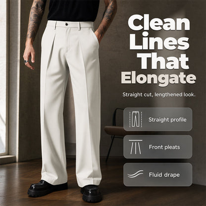 Men's Soft Draped Straight Leg Pants
