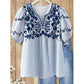 Embroidered Breezy Blouse