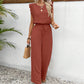 Women's Sleeveless Top and Wide-Leg Pants Set