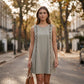 Women's Elegant Sleeveless Ruffle Dress
