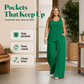 Women‘s Plus Size Textured Tank and Relaxed Fit Pants Set
