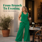 Women‘s Plus Size Textured Tank and Relaxed Fit Pants Set