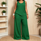 Women‘s Plus Size Textured Tank and Relaxed Fit Pants Set