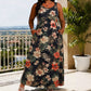Women's Plus Size V-Neck Sleeveless Maxi Dress