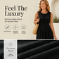 Women's Sleeveless Round Neck Wrap-Waist Maxi Dress