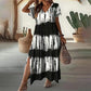 🎉 2026 Hot Sale 👗 Women's Casual V-Neck Gradient Dress – Dreamy Sunset Colors 🌅