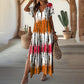🎉 2026 Hot Sale 👗 Women's Casual V-Neck Gradient Dress – Dreamy Sunset Colors 🌅
