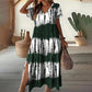 🎉 2026 Hot Sale 👗 Women's Casual V-Neck Gradient Dress – Dreamy Sunset Colors 🌅