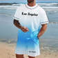Men's Summer Casual Printed 2-Piece Set