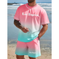 Men's Summer Casual Printed 2-Piece Set