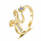 💍 2026 Sale — Over 34,000 Sold!✨Adjustable Sparkle Initial Ring for Women💍