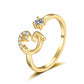 💍 2026 Sale — Over 34,000 Sold!✨Adjustable Sparkle Initial Ring for Women💍