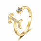 💍 2026 Sale — Over 34,000 Sold!✨Adjustable Sparkle Initial Ring for Women💍