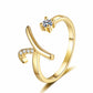 💍 2026 Sale — Over 34,000 Sold!✨Adjustable Sparkle Initial Ring for Women💍
