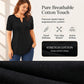 🎉50% OFF!👚V-Neck Pleated Blouse – Graceful Pleated Detail & Flattering V-Neckline ✨