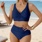 Women’s High-Waisted Ruched Bikini Set