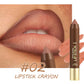 ❤️Buy 1 Get 1 Free❤️Long-Lasting Matte Lip Crayon for Women | 2-in-1 Liner & Lipstick | Hydrating & Non-Drying