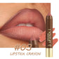 ❤️Buy 1 Get 1 Free❤️Long-Lasting Matte Lip Crayon for Women | 2-in-1 Liner & Lipstick | Hydrating & Non-Drying