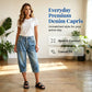 ✨Vintage Retro Style👖Women’s Capri Denim Jeans High Waist Cropped Denim Capris Casual Daily Slim Fit Denim Pants