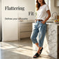 ✨Vintage Retro Style👖Women’s Capri Denim Jeans High Waist Cropped Denim Capris Casual Daily Slim Fit Denim Pants