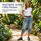 ✨Vintage Retro Style👖Women’s Capri Denim Jeans High Waist Cropped Denim Capris Casual Daily Slim Fit Denim Pants