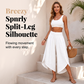 Women Summer Casual Smocked Waist Loose Fit Split Palazzo Pants