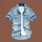 🔥50% OFF on selected products🎉Men's Casual Denim Short Sleeve Shirt