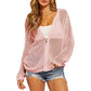 💟2026 Women's Open-Knit Zip-Up Cardigan | Lightweight Hollow-Out Long Sleeve Sweater for Spring & Summer