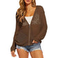 💟2026 Women's Open-Knit Zip-Up Cardigan | Lightweight Hollow-Out Long Sleeve Sweater for Spring & Summer