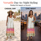 Women Summer Tie Dye Maxi Dress Sleeveless Beach Sundress