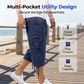 Men's Multi-Pocket Capri Pants