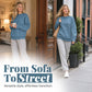 Women's Casual Oversized Crewneck Sweatshirt 👕 Cosy, Roomie & Made for Laid-Back Days ✨