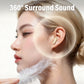 Dual-Pair Wireless Bluetooth Headset with LED Charging Case