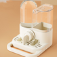 2-in-1 Automatic Bird Feeder and Waterer for Cage