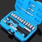 ⏳50% OFF!🔧29pcs Core Ratchet Socket Wrench Kit – Chrome‑vanadium steel, 11 sockets & 10 bits. Perfect for car repairs & DIY 🛠️✨
