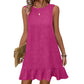👗Women's Casual Sleeveless Ruffle Hem Mini Dress💙