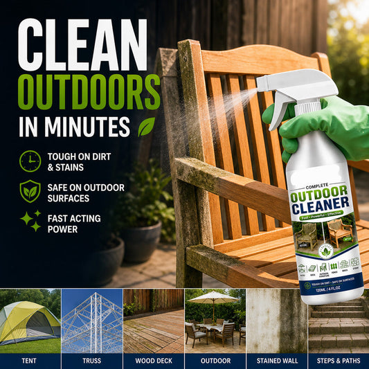 🌿Buy 2 Get 1 Free✨Outdoor Surface Cleaner Spray, Fast Acting Stain Remover for Patio, Wooden Furniture & Outdoor Surfaces