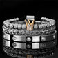 Men's Stainless Steel Crown Bracelet 3-Piece Set