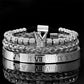 Men's Stainless Steel Crown Bracelet 3-Piece Set