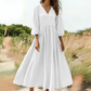 💕New Arrival👗Women's V-Neck Pleated Maxi Dress