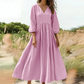 💕New Arrival👗Women's V-Neck Pleated Maxi Dress